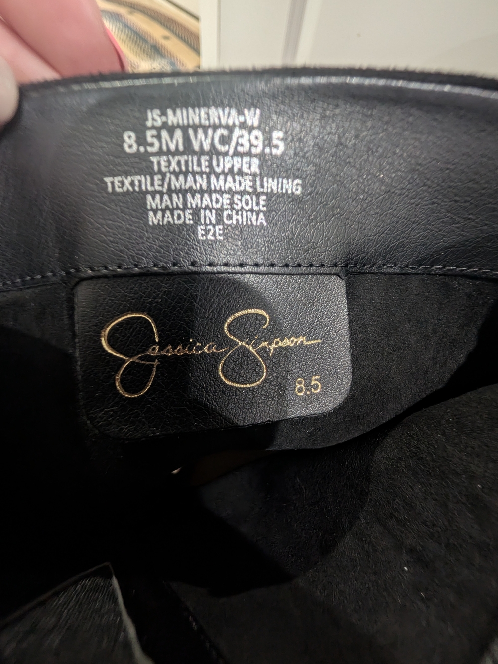 Jessica Simpson NWT Black Slouch Knee High Heeled Boots Size 8.5 - Picture 8 of 11